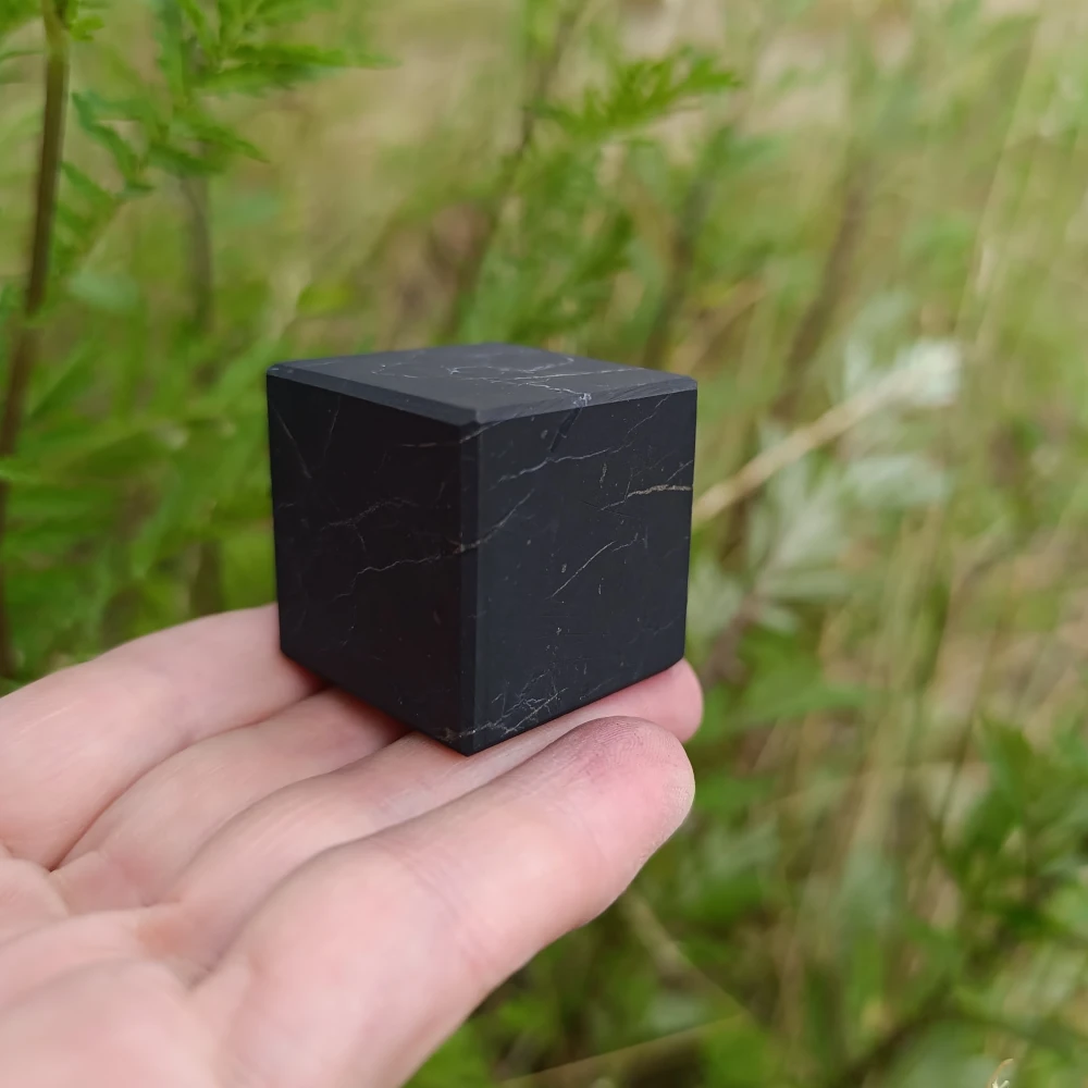 Schungit-Würfel 3 x 3 cm unpoliert