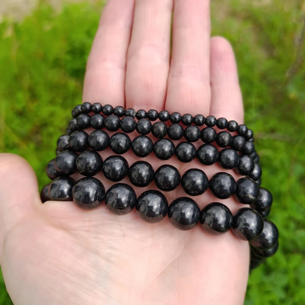 Schungit-Perle 12 mm