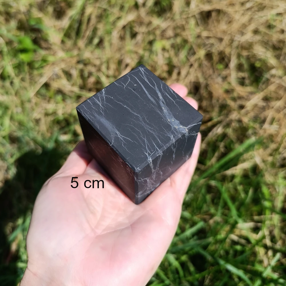 Schungit-Würfel 3 x 3 cm unpoliert