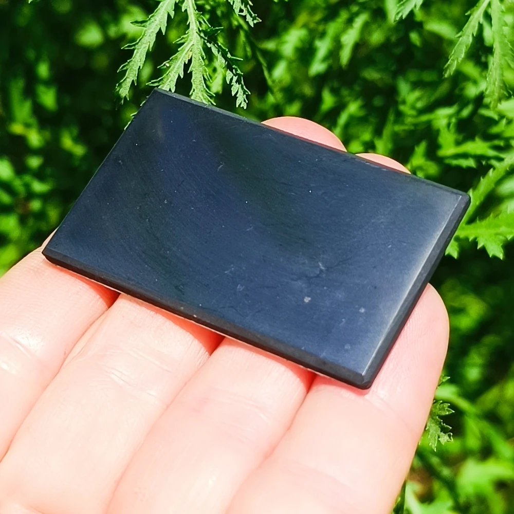 Schungit Tablet- & Laptopplatte poliert