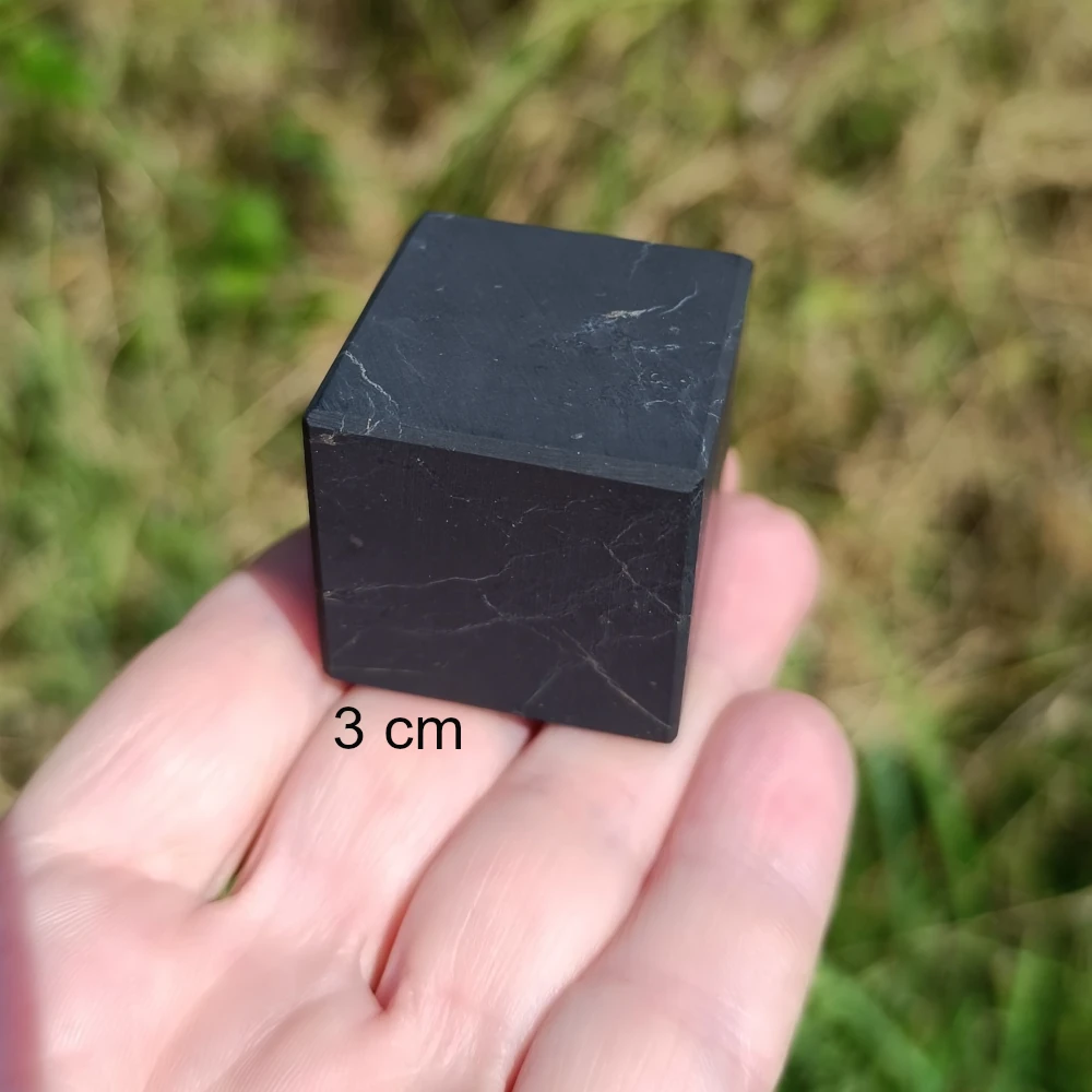 Schungit-Würfel 3 x 3 cm unpoliert