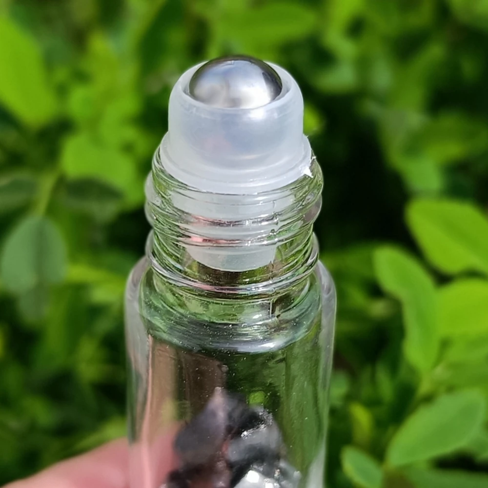 Elite-Schungit Roll-on Flakon, Glasfläschchen